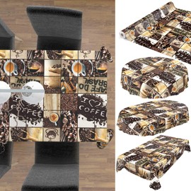 Anro Oilcloth Wax Tablecloth, Washable