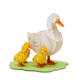 Fridolin 3D Paper Model - Goose Family