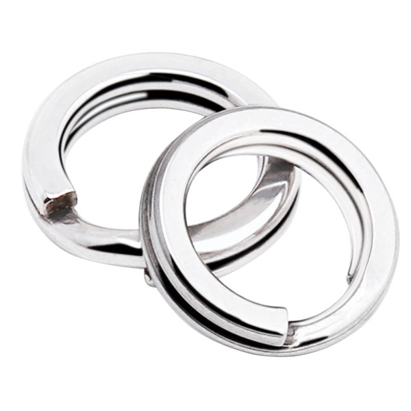QISHUO Stainless Steel Lures Fishing Split Ring for Jigging Lure
