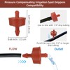 60PCS 2 GPH Pressure Compensating Drip Irrigation Spot Watering Drippers/Emitters,