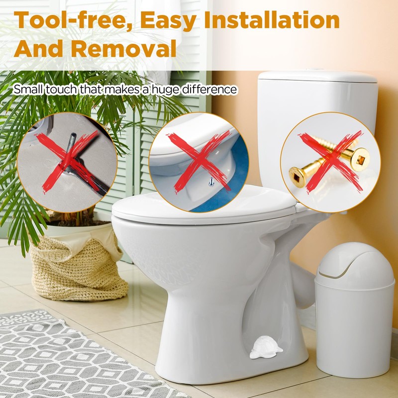 FillTouch 2 Pcs Toilet Bolt Caps, Decorative Toilet Bolt Covers,