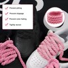 LEMLIN 1 Pair of Thick Shoelaces Pink, Rope Laces 8