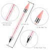 Kaychan Rhinestone Picker Tool 2 Acrylic Handle Rhinestones Applicator Dual-Ended