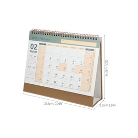 Operitacx Small Desk Calendar 2024-2025, Monthly Desktop Standing Calendar from Jul.2024 to Dec.2025, Academic Year Flip Desk Calendars for Home Office School, 25.30X20.70X8.50cm