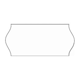SATO 26x12mm White Wavy Edge Permanent Labels (18k) Genuine SATO Labels for Samark 26/Kendo 26 or Lynx Lite 2612 Price Gun