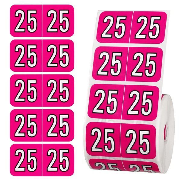 500pcs 2025 Stickers, File Folder Year Labels 2025 Year Stickers