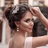 2 Pcs Rhinestone Hair Clips Wedding Hair Accessories Silver Diamond