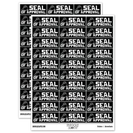 Seal of Approval Teacher Student School Sticker Pack - Matte Finish - Medium 1.75" Size - Black