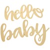 Unique 73527 Gold Baby Shower Hello Foil Letter Banner 1