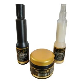 Kit Hyalusilk Shampoo Mascarilla Y Bifásico Nutrapel