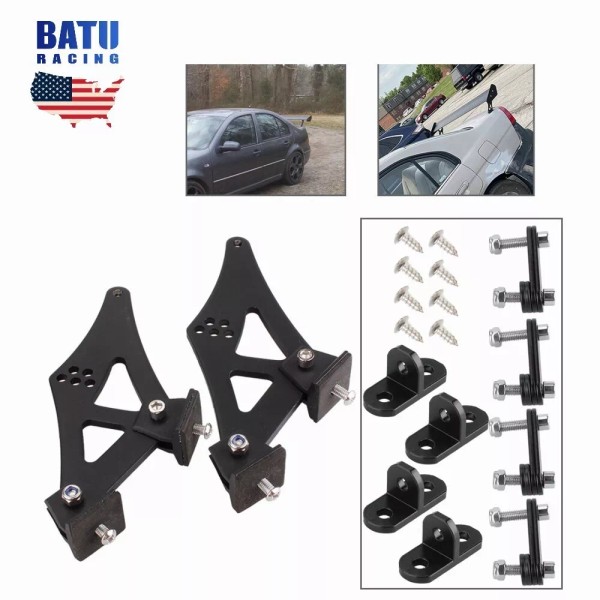 BATU Universal Car CNC Rear Wing Trunk Racing Tail Spoiler