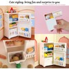 JINJUMEI 16 Pieces Miniature Dollhouse Accessories Kitchen 1:12 Dollhouse Fridge