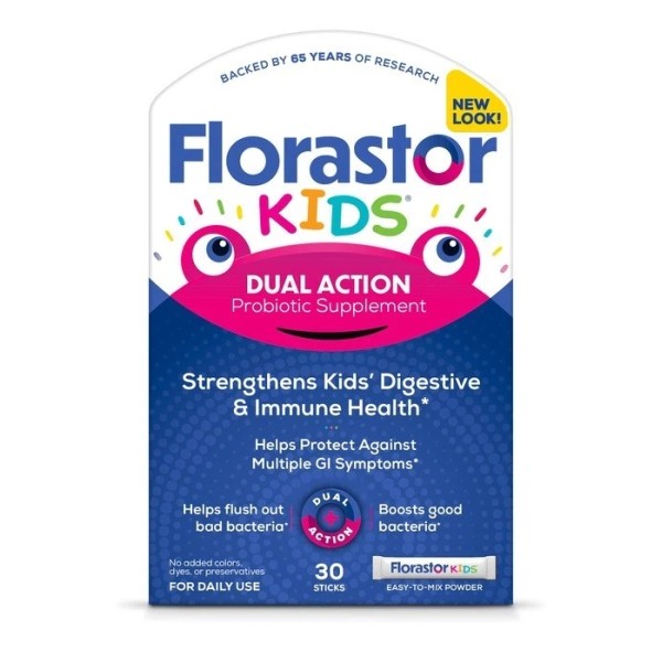 Florastor Kids Dual Action Probiotic Easy-To-Mix Powder 30 EA