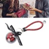 Eternal Flower Keyring Beautiful Rose Pendant Handmade Preserved Keychain for
