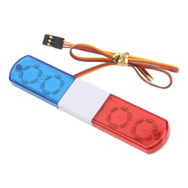 RC Vehicle Roof Light, RC Police Car LED Flashing Lights 4 Modes Lighting Compatible with 1/8 1/10 RC Cars Sportinggoods Body Parts(Red Blue£©