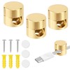 3pcs Gold Cable Anchors, Metal Phone Charger Cord Holders Cable