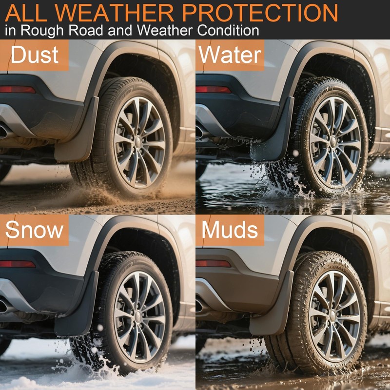 Kinwrdsn Mud Guard Mud Flaps Guards Splash All Weather Guard