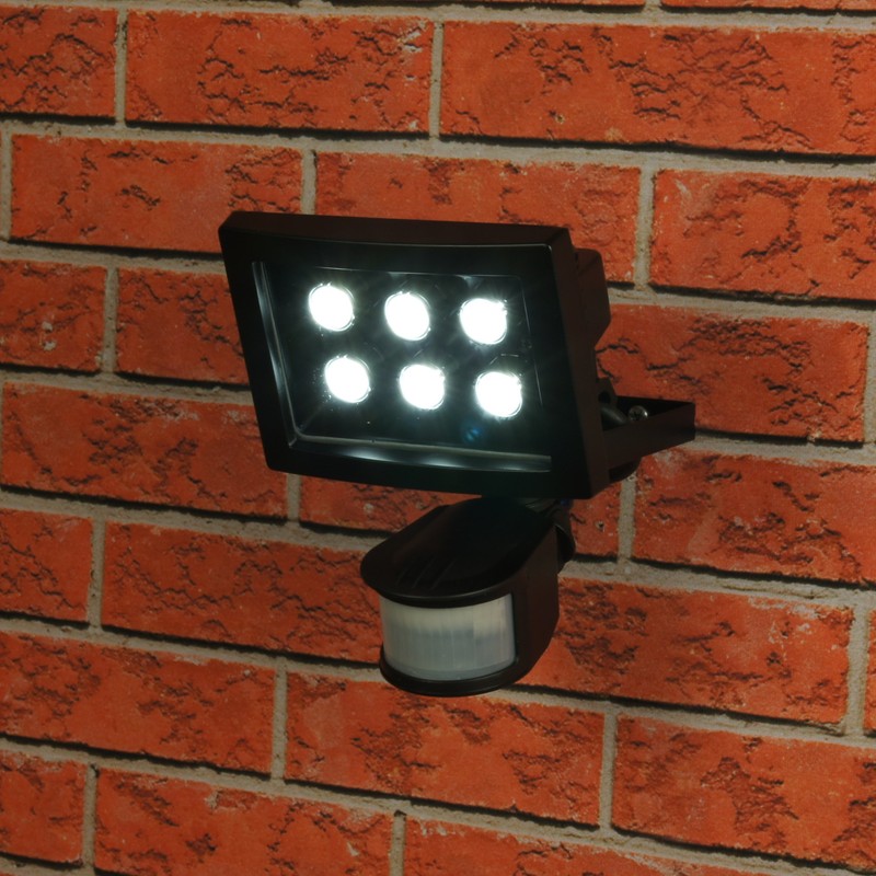 Ranex XQ1010 LED Floodlight with PIR Sensor [6x 1 Watt],