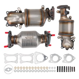 KAC Catalytic Converter for Pilot 2009-2015 Stainless Steel Catalytic Converter Kit Direct-Fit Automotive Replacement OEM 16658, 16643, 16447 - EPA Compliant
