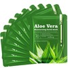 zhnnt 10 PCS Aloe Vera Soothing Sheet Mask，Refreshing and Moisturizing,Facial