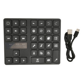 35 Keys Numeric Keypad Stable Connection Driver Free Bluetooth Connection Drawing Keypad with 4 Soft Rubber for Home Office