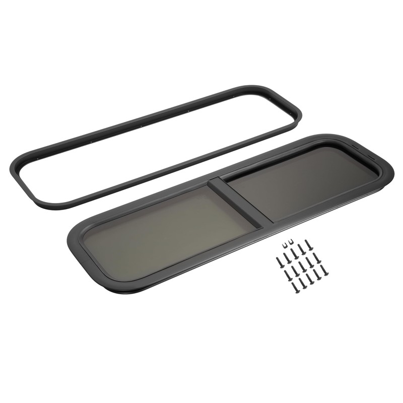 HECASA 12" x 36" RV Window 1-1/4in Thickness Universal Vertical