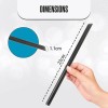 200 Pcs Popote Jumbo Para Tapioca Boba Corte Diagonal Negro