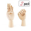 ZXZCTTC 2 Pack 7INCH Wood Hand Model Wooden Artist Drawing