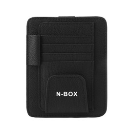 InnoWave Sun Visor Pocket, Compatible NBOX Sun Visor Storage, In-Car Multi-functional Car Storage, Car Glasses Clip, Black