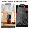 CASA Electric Mason Jar Vacuum Sealer Kit for Wide &