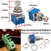 LKRXW 3 Stück 3PDT 9-polig Gitarren Effektpedal Fußschalter True Bypass