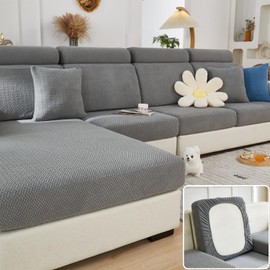 Magic Sofa Covers Soothing Home Sofa Covers 2025 New Super Stretch Couch Couch Covers for Sectional Sofa Sofa Hero Covers for Couch for Pets (Gray, Back Cover L)