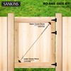 SANKINS Anti-Sag Gate Kits for Wooden Fence, Black Gate Support