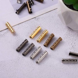 80 Pcs Shoelace Tip , Smooth Replacement Metal Ends Aglet Tips with Shaped, For Paracord Shoes Clothes Lace DIY repairing