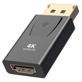 Samcos DP to HDMI 4K HDMI Adapter DP-HDMI Converter Connector DisplayPort to HDMI 4K @ 30Hz Adapter 4K Gold Plated HDMI Converter Display HDTV Projector