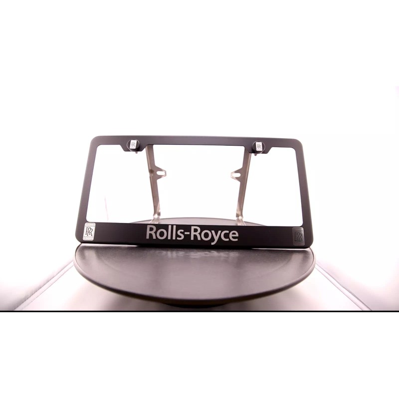 KA Laser Engrave Rolls Royce Mirror Matte Black License Plate