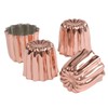 Patisse 43003 Copper Fluted 45 mm Set of 4