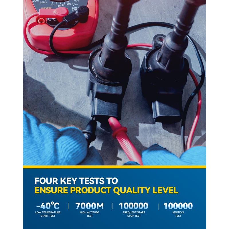 PHILTOP UF591 Ignition Coil Pack, Set of 4 Compatible with