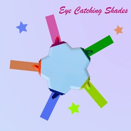 Star Shaped Highlighter Pen 5 in 1 Multi Coloured Ideal for Kids & Adult Suitable for Scool Homework Office Stationery | 5 Funky Colours in One Star Highlighter Pen (Pack of 2-Star Highlighters Pen)