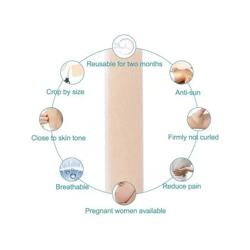 Tiras Parches Silicona Reutilizables Silicon Abdominoplastia