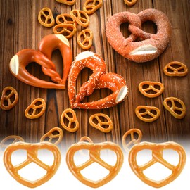 Soulchen 20 Pieces Mini Oktoberfest Pretzels Decorations German Food Theme Oktoberfest Party Decorations Beers Festival Supplies