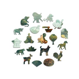 Iconic Puzzles - Chinese Wall 100% Sustainable Wooden Jigsaw Puzzle Gifts for Kids and Adults Large 600 Pieces