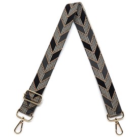 S&loyoe Purse Straps Replacement Crossbody Bag Strap Adjustable Wide Guitar Straps for Handbags 1.5inch (Arrow dark gray)