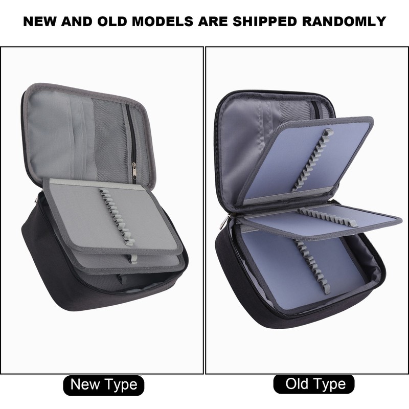 72 Slots Multifunction Foldable Fabric Pencil Case Large Capacity Zipper