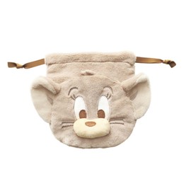 Tees Factory TJ-5530484DJ Plush Drawstring Dusty Color/Jelly, Dusty Color, Jelly, Approx. 6.7 x 6.1 x 0.4 inches (170 x 155 x 10 mm) (Excluding Ears)