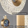 zhllmq Pendant Lighting for Kitchen Island LED Dimmable Modern Gold