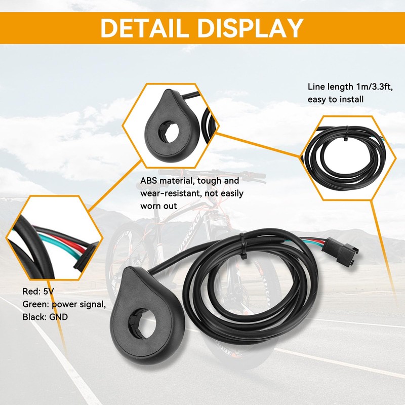 Pedal Assist Sensor, Bicycle Pedal Assistant Kit, Electric Assistant, Speed