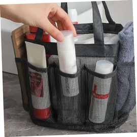 Gatuida Portable Mesh Toiletry Bag Hanging Travel Pouch Multi Function Cosmetic Organizer for Women with Compact and Wear Resistant Material