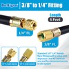 Boltigen 1/2'' ID Vacuum Refrigerant Hose, High Flow Black HVAC