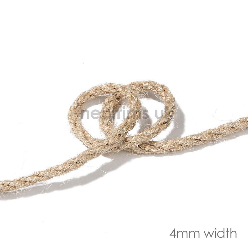 Jute Twine String Rope,3 Ply. 2mm,4mm, 6mm and 10mm Thick.